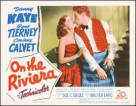 On The Rivera Danny Kaye Gene Tierney - Click Image to Close