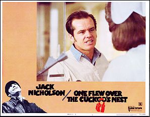 One Flew Over the Cuckoo's Nest Jack Nicholson pictured