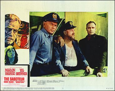 SABOTEUR MARLON BRANDO, YUL BRYNER - Click Image to Close