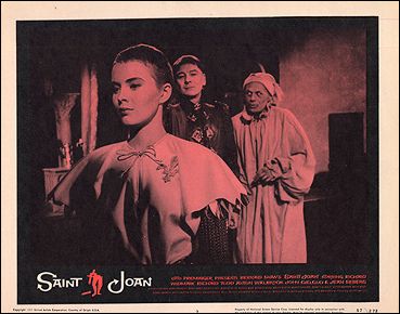 SAINT JOAN RICHARD WHIMARK JEAN SEBERG Otto Preminger - Click Image to Close