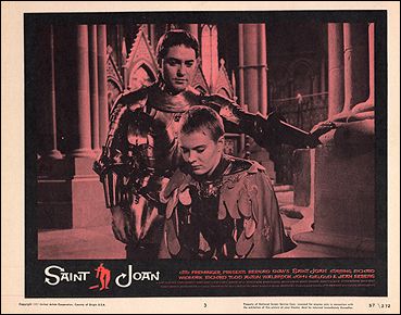 SAINT JOAN RICHARD WHIMARK JEAN SEBERG Otto Preminger - Click Image to Close