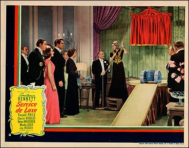Service Delux Constance Bennett Vincent Prices first movie - Click Image to Close