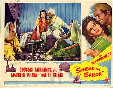 SINBAD THE SAILOR DOUGLAS FAIRBANKS JR Maureen Ohara - Click Image to Close