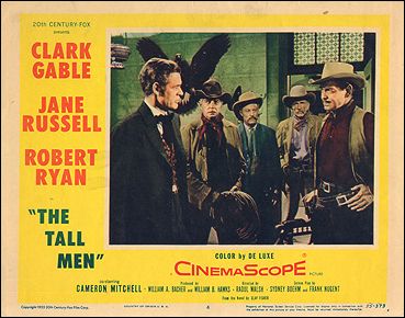 Tall Men Jane Russell Robert Ryan Clark Gable pictured - Click Image to Close
