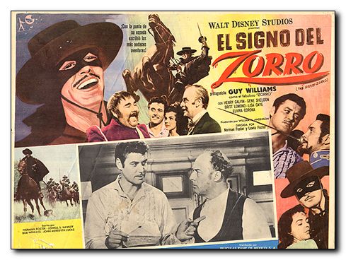 Sign of Zorro Guy Williams Disney Studios multi images reflect different conditions - Click Image to Close