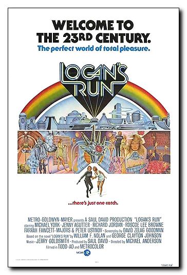 Logans Run 1976 ORIGINAL LINEN BACKED 1SH - Click Image to Close