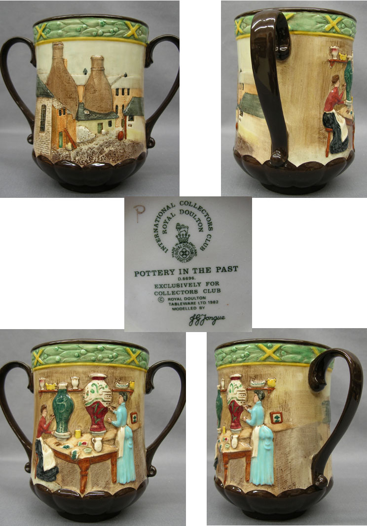 Loving Cup "Pottery in the Past" RDICC D6696 - Click Image to Close