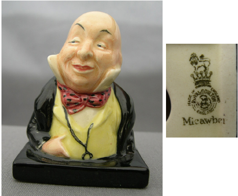 Mr. MiCawber Bust D6050 - Click Image to Close