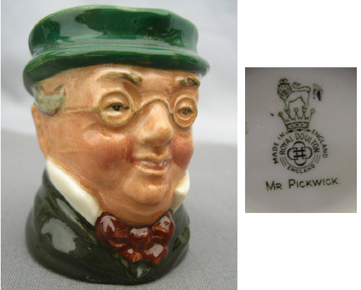 Mr. Pickwick, Miniature D6254 - Click Image to Close