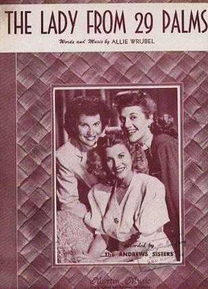 Lady from 229 Palms Andrews Sisters - Click Image to Close