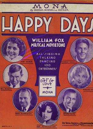 Happy Days Will Rogers 1929 - Click Image to Close