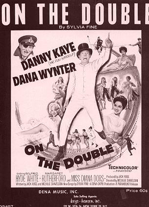 On the Double Danny Kaye Dana Wynter 1961 - Click Image to Close