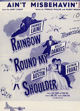 Rainbow 'Round My Shoulder Frankie Lane Billy Daniels - Click Image to Close