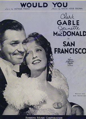 San Francisco Clark Gable Jeanette MacDonald 1936 - Click Image to Close