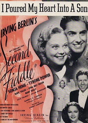 Second Fiddle Sonja Henie Tyrone Power 1939 - Click Image to Close