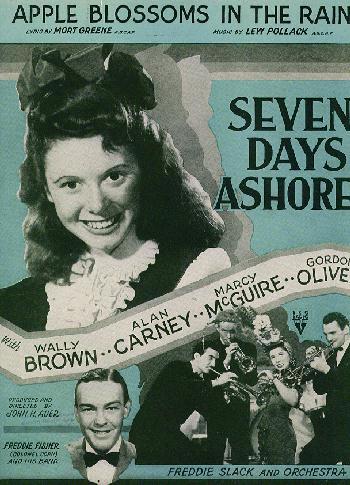 Seven Days Ashore Alan Carney Wally Brown 1944 - Click Image to Close