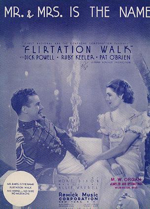 Fliteration Walk Dick Powell Ruby Keeler 1934 - Click Image to Close