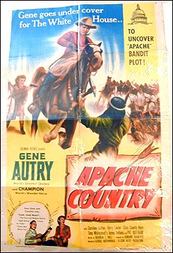 Apache Country Gene Autry Carolina Cotton 1952 - Click Image to Close
