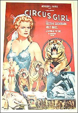 Circus Girl Great Graffics ORIGINAL LINEN BACKED 1SH - Click Image to Close