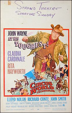 Circus World John Wayne Rita Hayworth - Click Image to Close