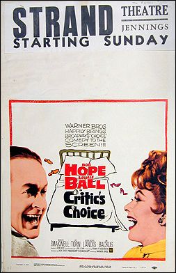 Critics Choice Bob Hope Lucille Ball Rip Torn - Click Image to Close