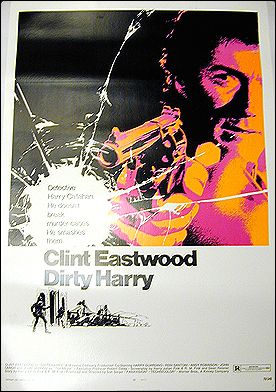 Dirty Harry 1971 ORIGINAL LINEN BACKED 1SH - Click Image to Close