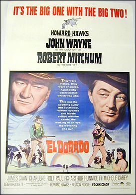 El Dorado John Wayne ORIGINAL LINEN BACKED 1SH - Click Image to Close