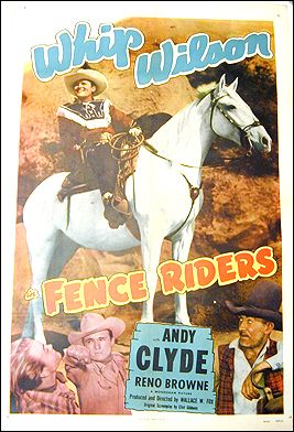 Fence Riders ORIGINAL LINEN BACKED 1SH - Click Image to Close