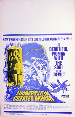Frankenstein Created Woman Peter Cushing Hammer - Click Image to Close