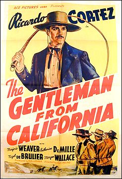 Gemtleman from California Morgan Litho Ricardo Cortez Katherine DeMille