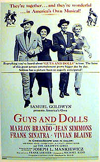 GUYS AND DOLLS Frank Sinatra, Marlon Brando - Click Image to Close