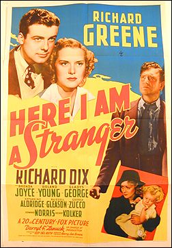 Here I am a Stranger Richard Green Richard Dix Brenda Joyce 1939 - Click Image to Close