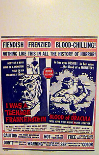 I WAS A TEENAGE FRANKENSTEIN / Blood of Dracula Combo - Click Image to Close