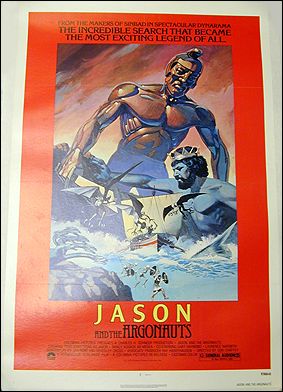 Jason and the Argonauts Harryhausen 1963 ORIGINAL LINEN BACKED 1SH - Click Image to Close