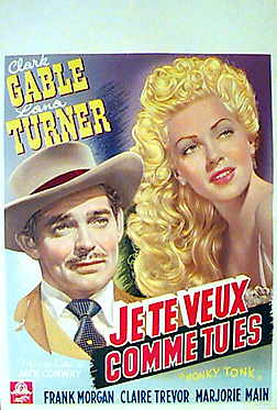 HONKY TONK Clark Gable, Lana Turner - Click Image to Close