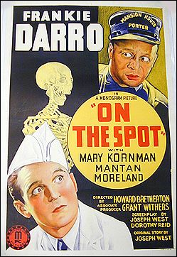 On the spot Frankie Darro 1940 ORIGINAL LINEN BACKED 1SH