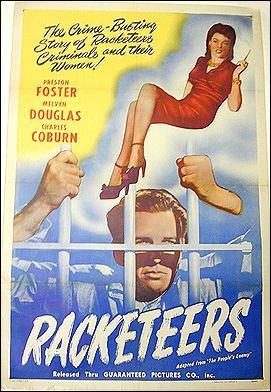 Racketeers Universal 1947 ORIGINAL LINEN BACKED 1SH - Click Image to Close