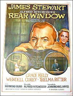 Rear Window Hitchcock All English Indian 60's ORIGINAL LINEN BACKED 1SH - Click Image to Close