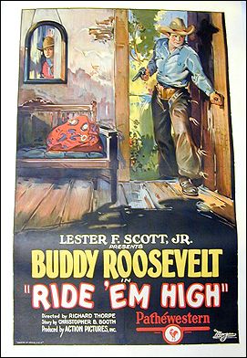 Ride Em High Silent Film ORIGINAL LINEN BACKED 1SH - Click Image to Close