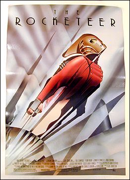 Rocketeer Disney Bill Cambell Timothy Dalton Jennifer Connelly 1991 Linen backed - Click Image to Close