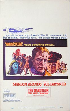 Saboteur Marlin Brando Yul Brynner - Click Image to Close