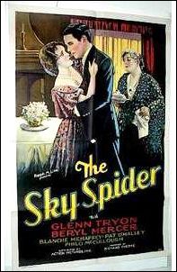 Sky Spider O'mally 1931 ORIGINAL LINEN BACKED 1SH - Click Image to Close