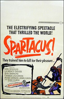 Spartacus Kirk Douglas Laurance Olivier Jean simmons - Click Image to Close