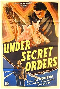 Under Secret Orders Erich Stroheim Morgan Litho