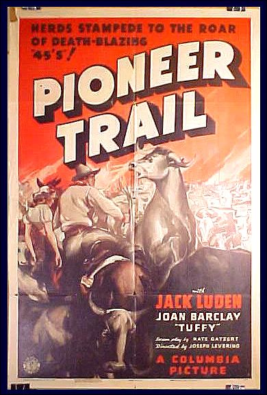 Pioneer Trail Jack Luden 1938 ORIGINAL LINEN BACKED 1SH - Click Image to Close